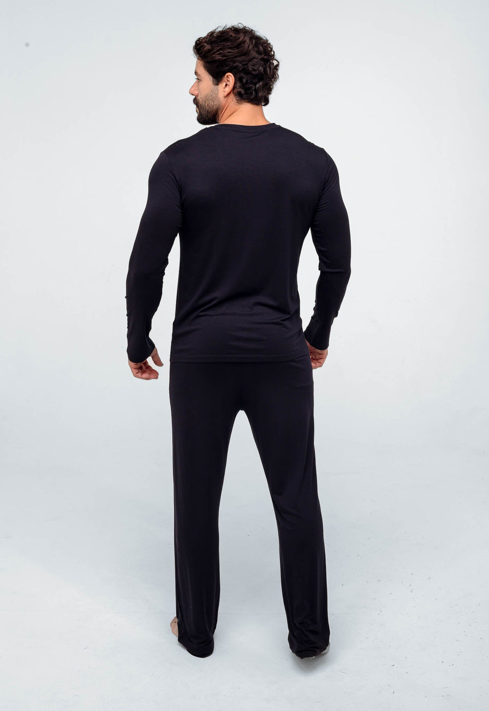 Pijama Calvin Klein M/l Calca Viscolight Preto - Henri Store