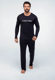 Pijama Calvin Klein M/l Calca Viscolight Preto - Henri Store