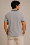 Polo Armani Exchange C/ Zíper Cinza - Henri Store