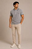 Polo Armani Exchange C/ Zíper Cinza - Henri Store