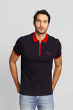 Polo Armani Exchange C/ Ziper Marinho - Henri Store