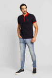 Polo Armani Exchange C/ Ziper Marinho - Henri Store