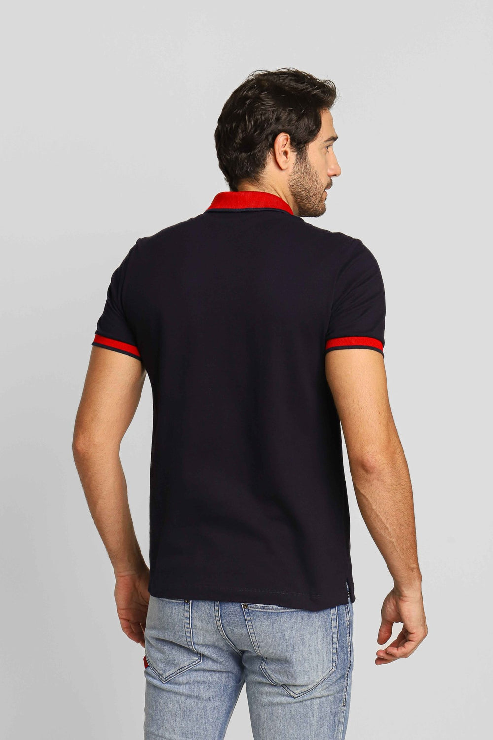 Polo Armani Exchange C/ Ziper Marinho - Henri Store