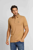 Polo Armani Exchange Logo Circular Peito Ocre - Henri Store