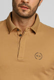 Polo Armani Exchange Logo Circular Peito Ocre - Henri Store