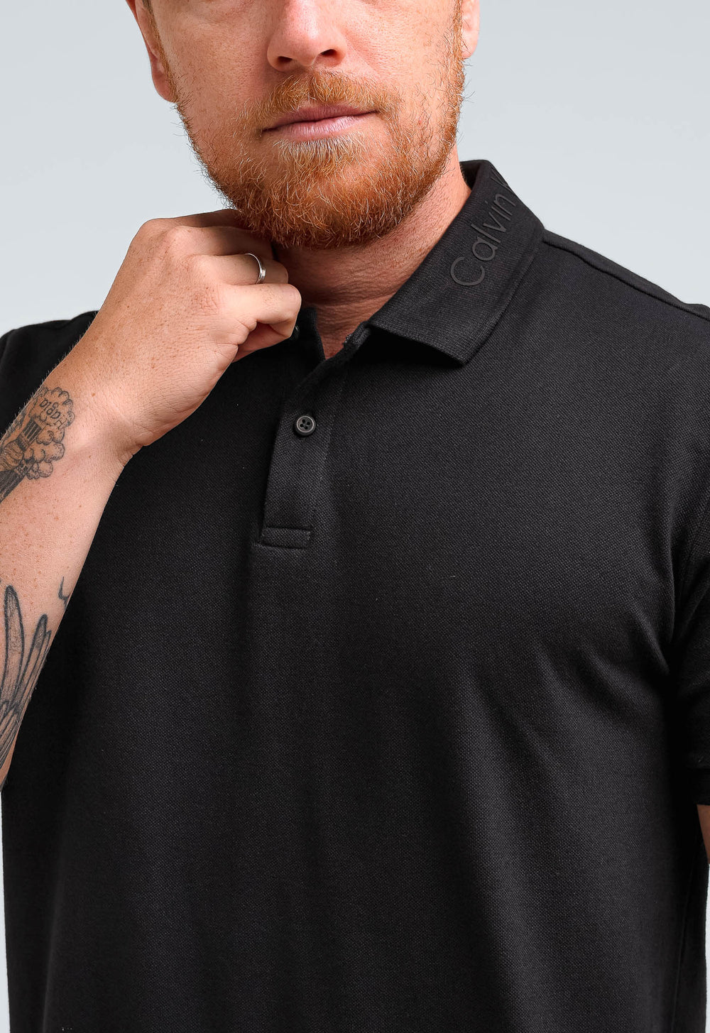 Polo Calvin Klein Logo Gola - Henri Store