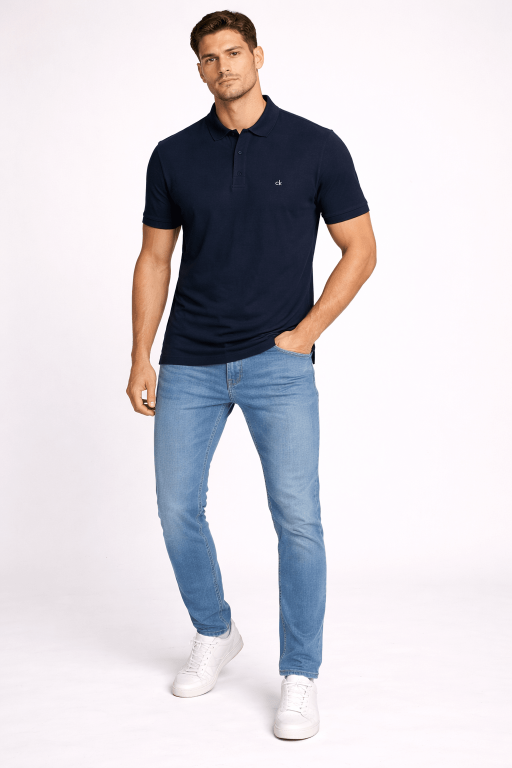 Polo Calvin Klein Pima Slim Fit Piquet - Henri Store