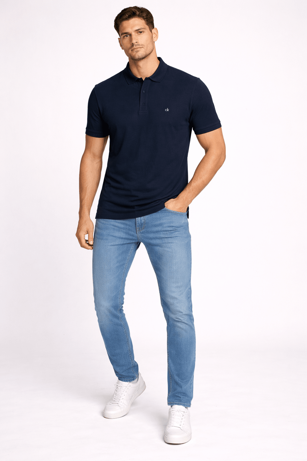 Polo Calvin Klein Pima Slim Fit Piquet - Henri Store