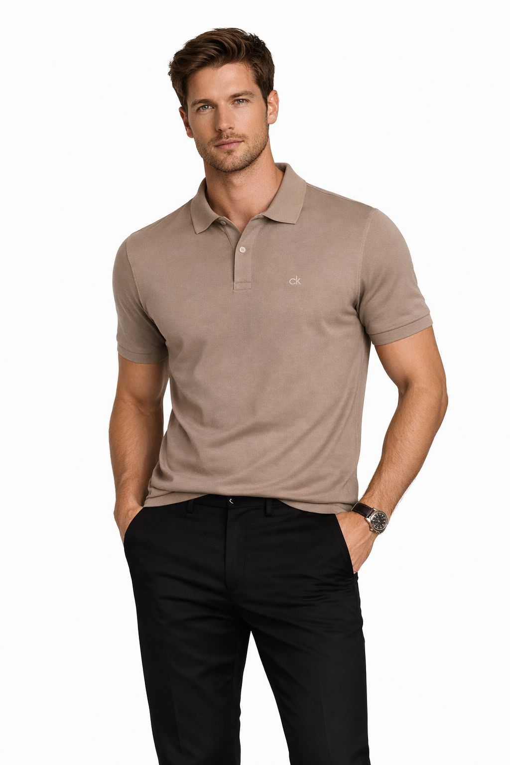 Polo Calvin Klein Pima Slim Fit Piquet - Henri Store