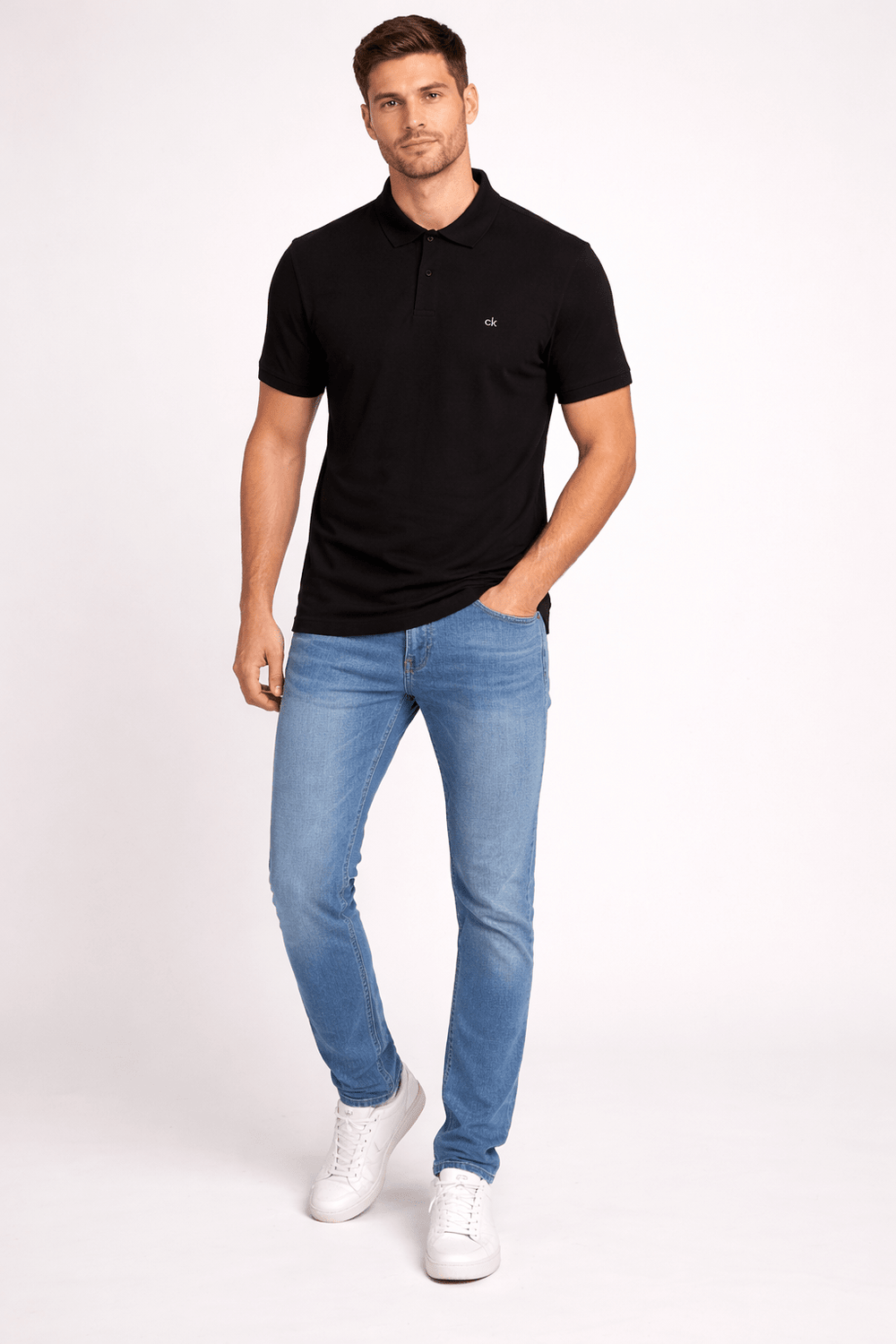 Polo Calvin Klein Pima Slim Fit Piquet - Henri Store