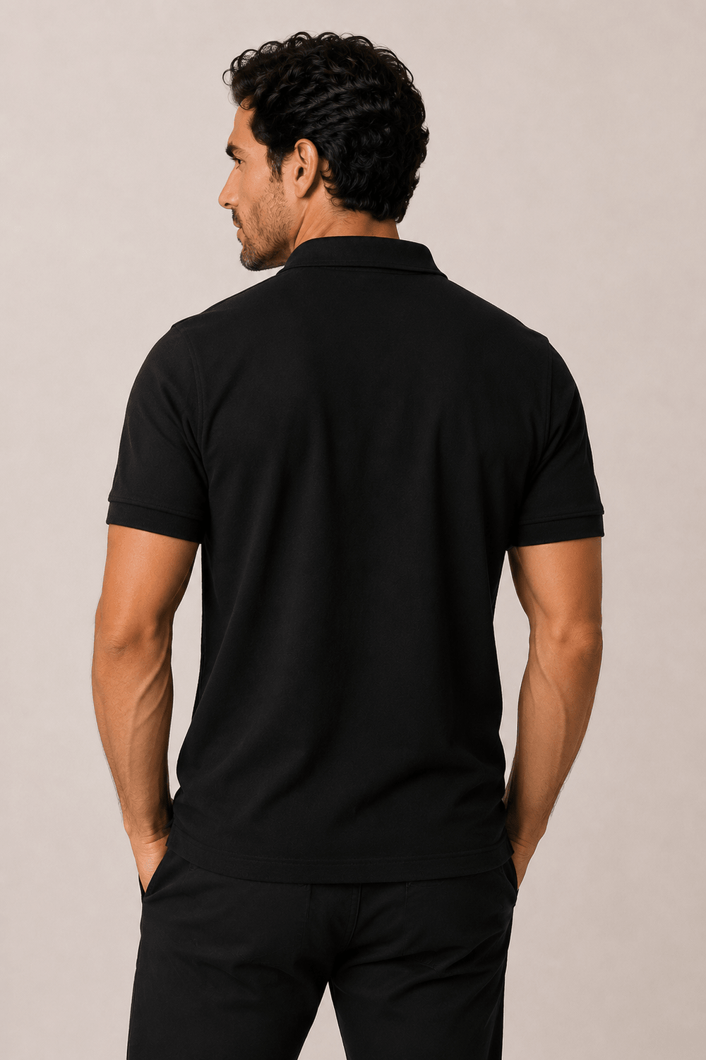 Polo Calvin Klein Piquet Meio Zíper Masculina Slim Fit - Henri Store