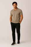 Polo Calvin Klein Piquet Meio Zíper Masculina Slim Fit - Henri Store