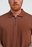 Polo Calvin Klein Piquet Meio Zíper Masculina Slim Fit - Henri Store