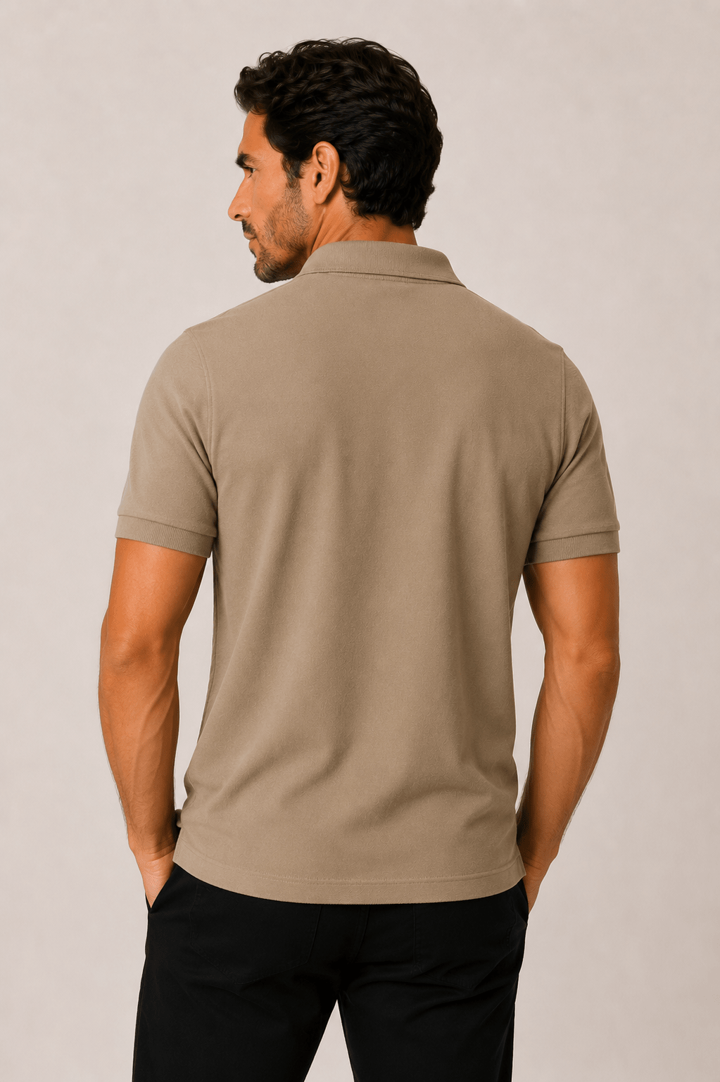 Polo Calvin Klein Piquet Meio Zíper Masculina Slim Fit - Henri Store