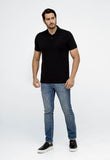Polo Calvin Klein Regular Básica Lisa Ck Peito Preto - Henri Store