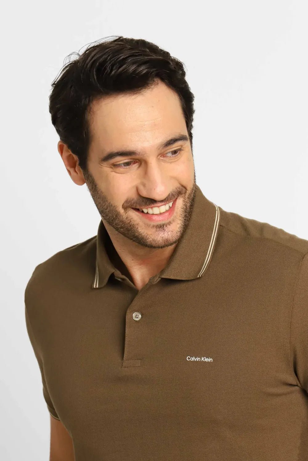 Polo Calvin Klein Regular Fit Friso Gola - Henri Store