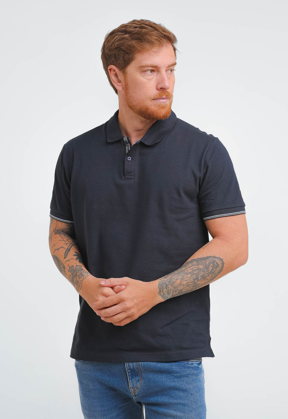 Polo Calvin Klein Regular Fit Friso Peitilho - Henri Store