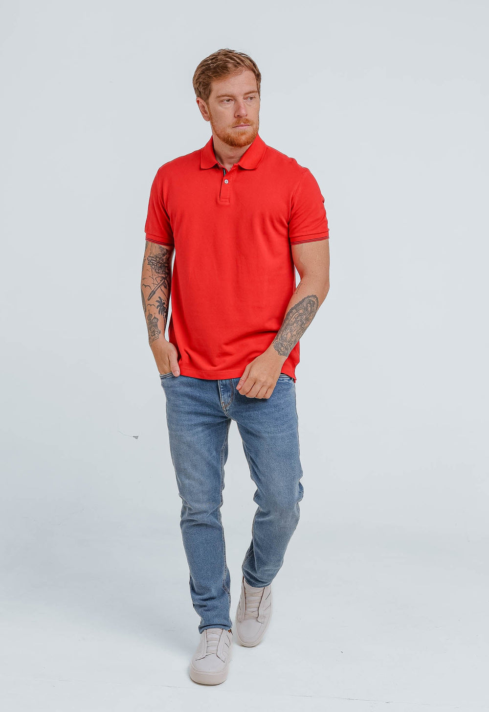Polo Calvin Klein Regular Fit Friso Peitilho - Henri Store