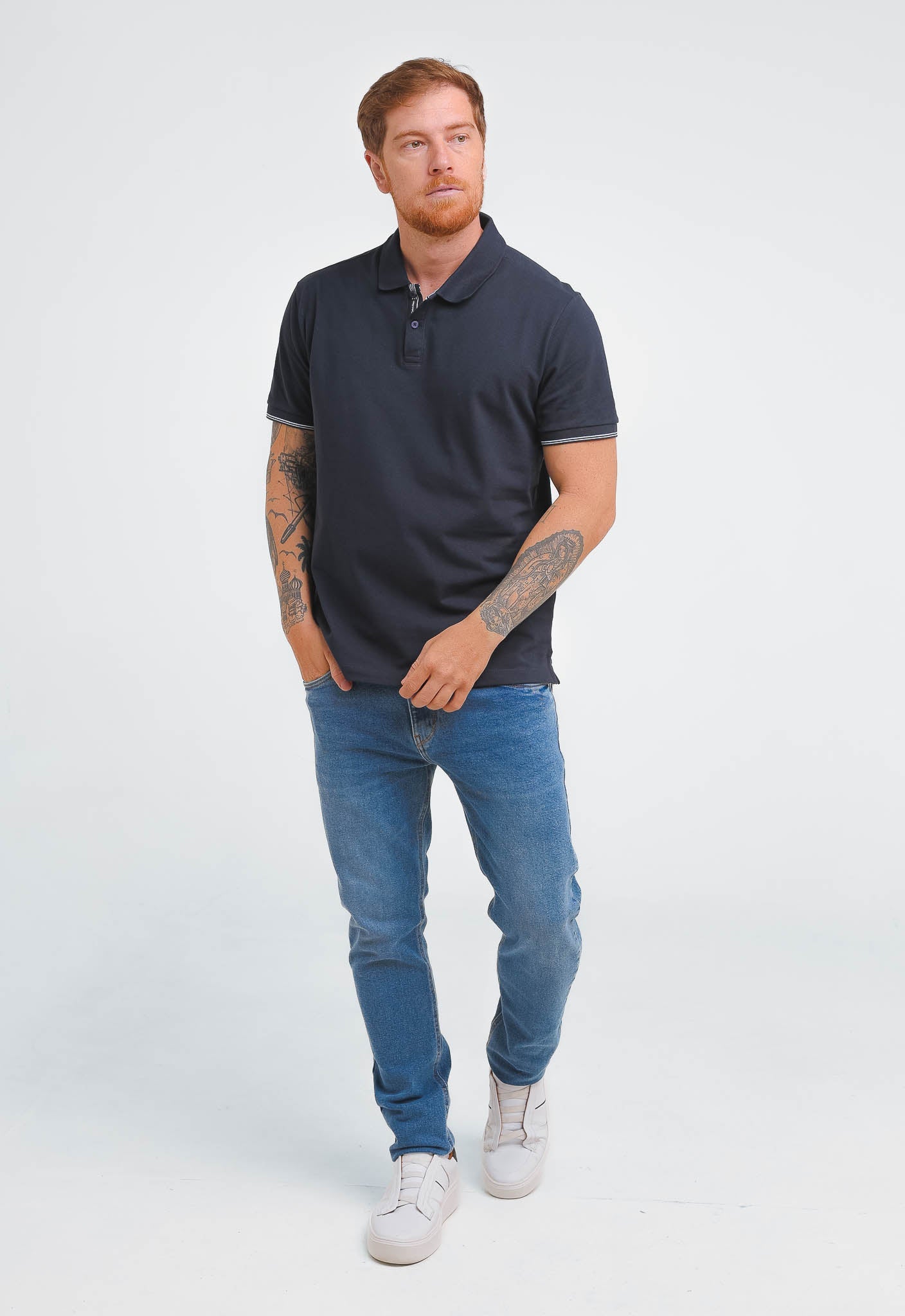 Polo Calvin Klein Regular Fit Friso Peitilho - Henri Store
