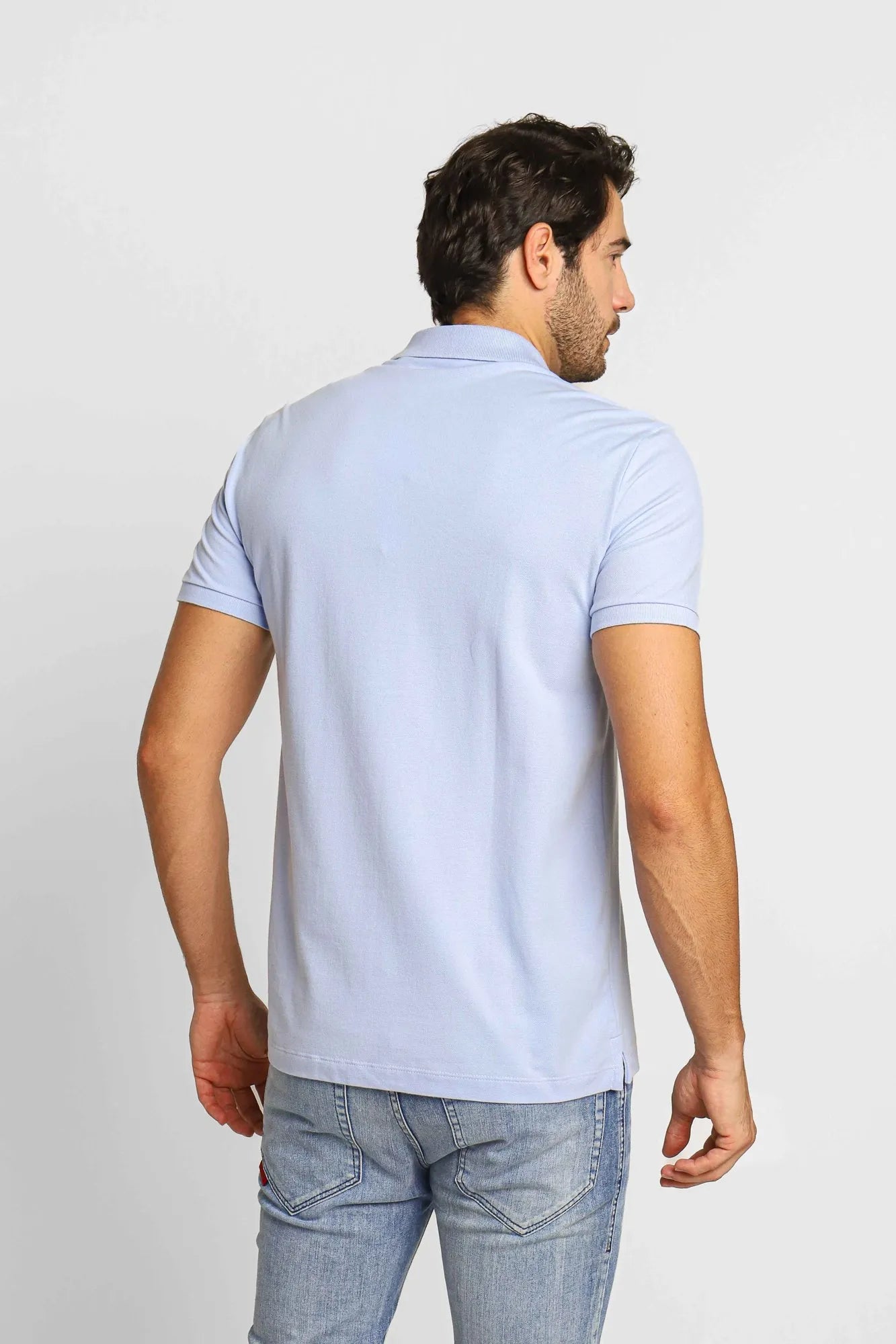 Polo Calvin Klein Regular Fit Sustainable Azul Claro - Henri Store