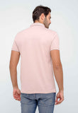 Polo Calvin Klein Rosa Claro Slim C/ Friso - Henri Store