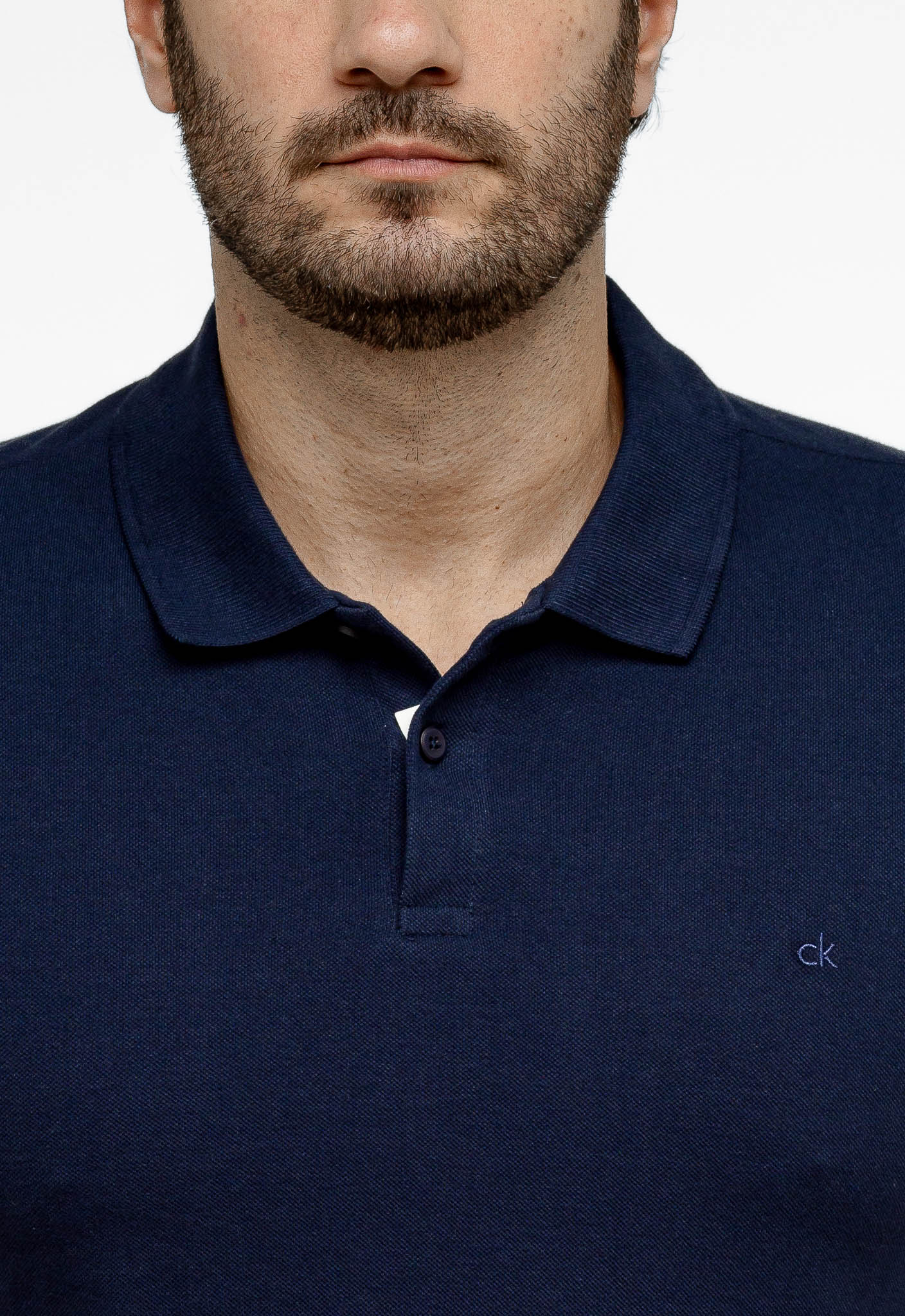 Polo Calvin Klein Slim Fit Basica Ck Peito - Henri Store