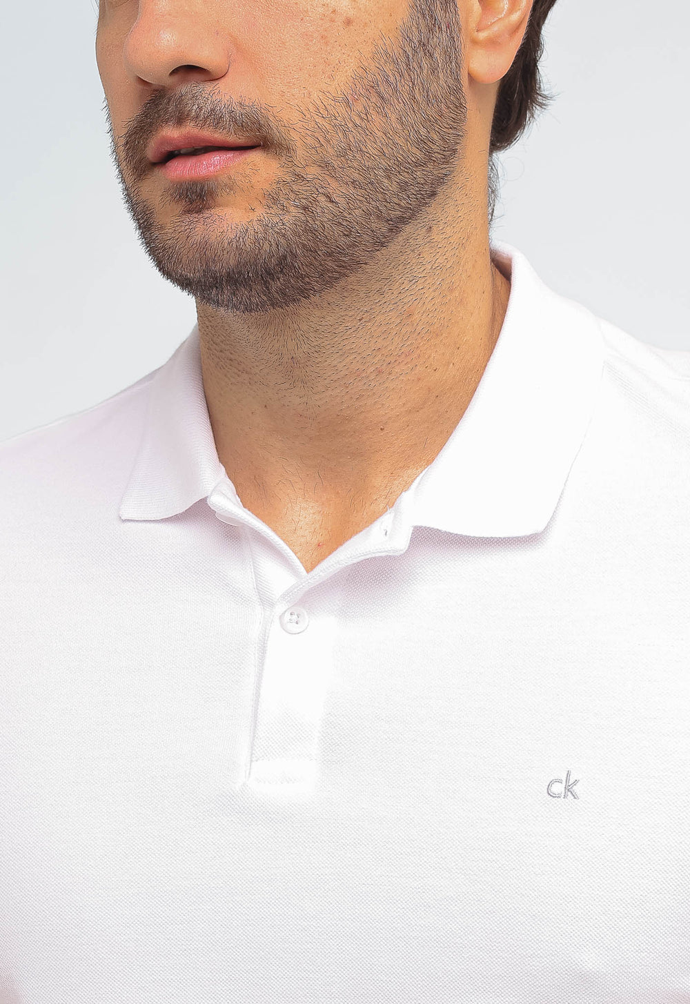 Polo Calvin Klein Slim Fit Basica Ck Peito - Henri Store