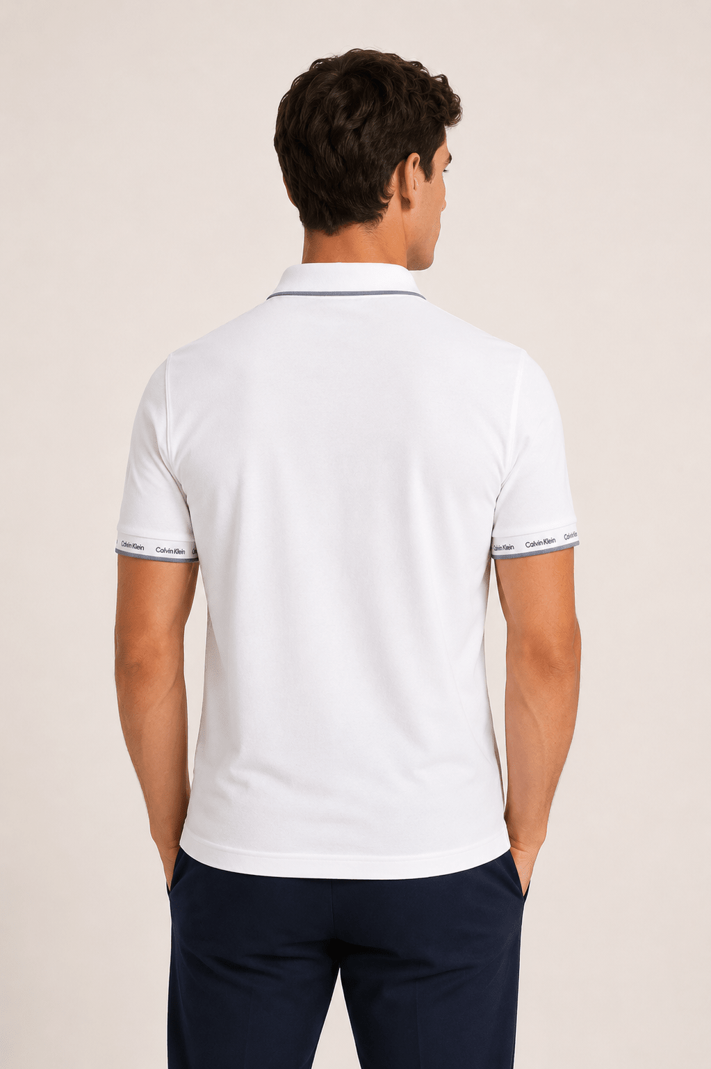 Polo Calvin Klein Slim Fit Básica Logo Punho - Henri Store