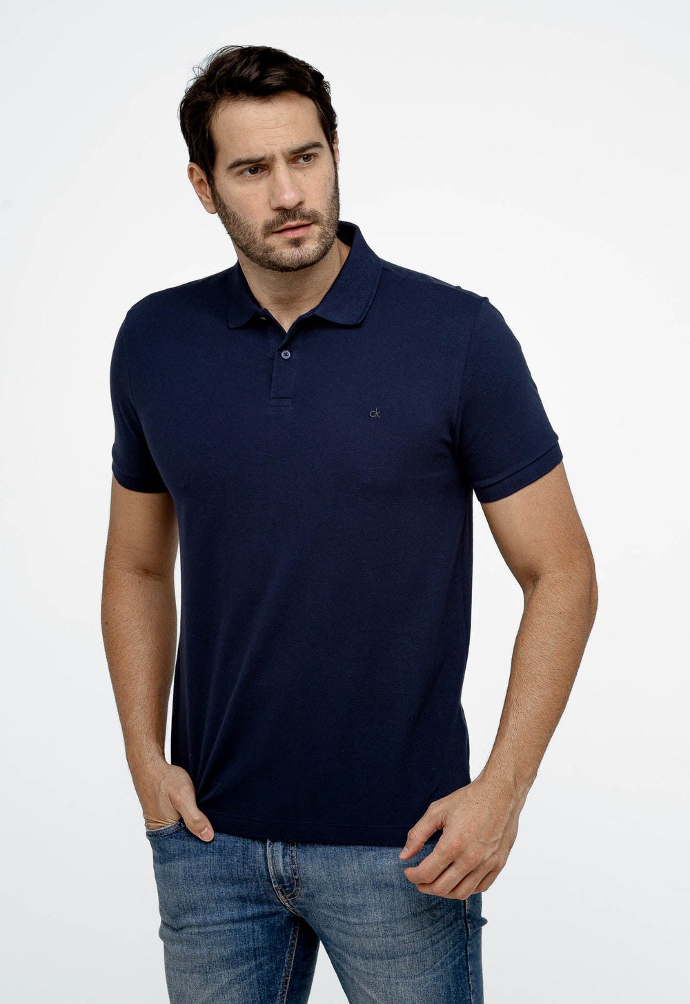 Polo Calvin Klein Slim Fit CK Bordado - Henri Store