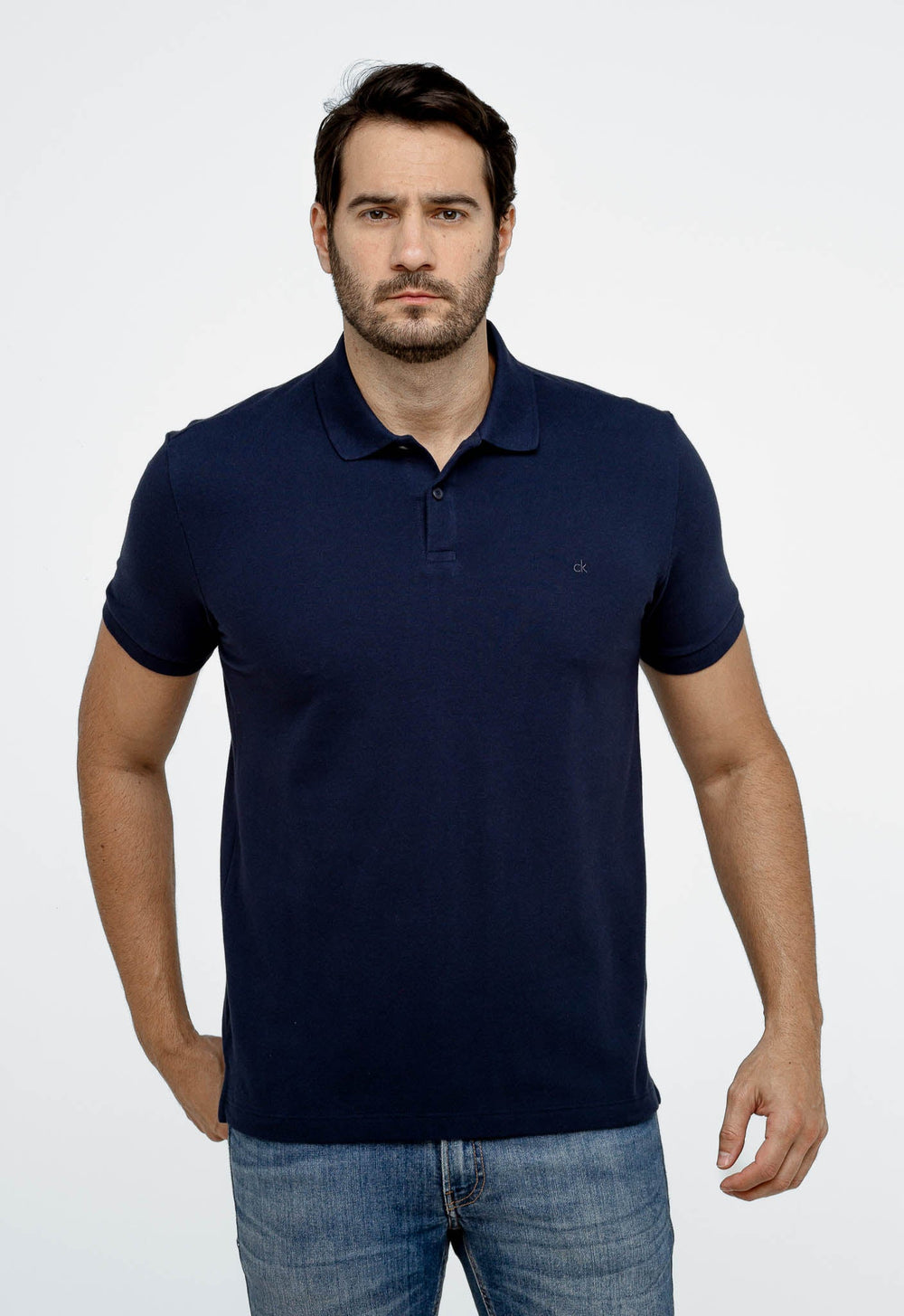 Polo Calvin Klein Slim Fit CK Bordado - Henri Store