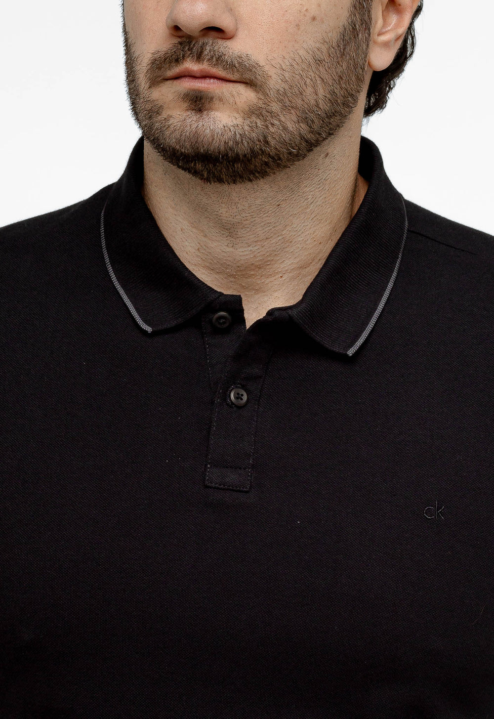 Polo Calvin Klein Slim Fit Ck Peito Logo Punho - Henri Store