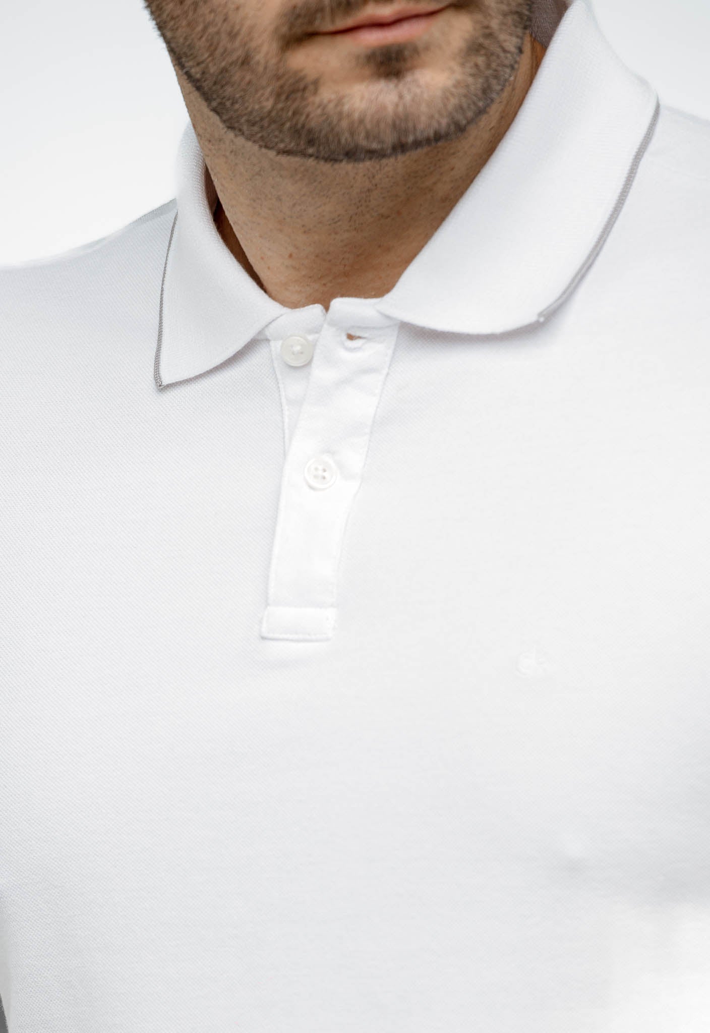 Polo Calvin Klein Slim Fit Ck Peito Logo Punho - Henri Store