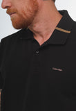 Polo Calvin Klein Slim Fit Gola C/ Friso - Henri Store