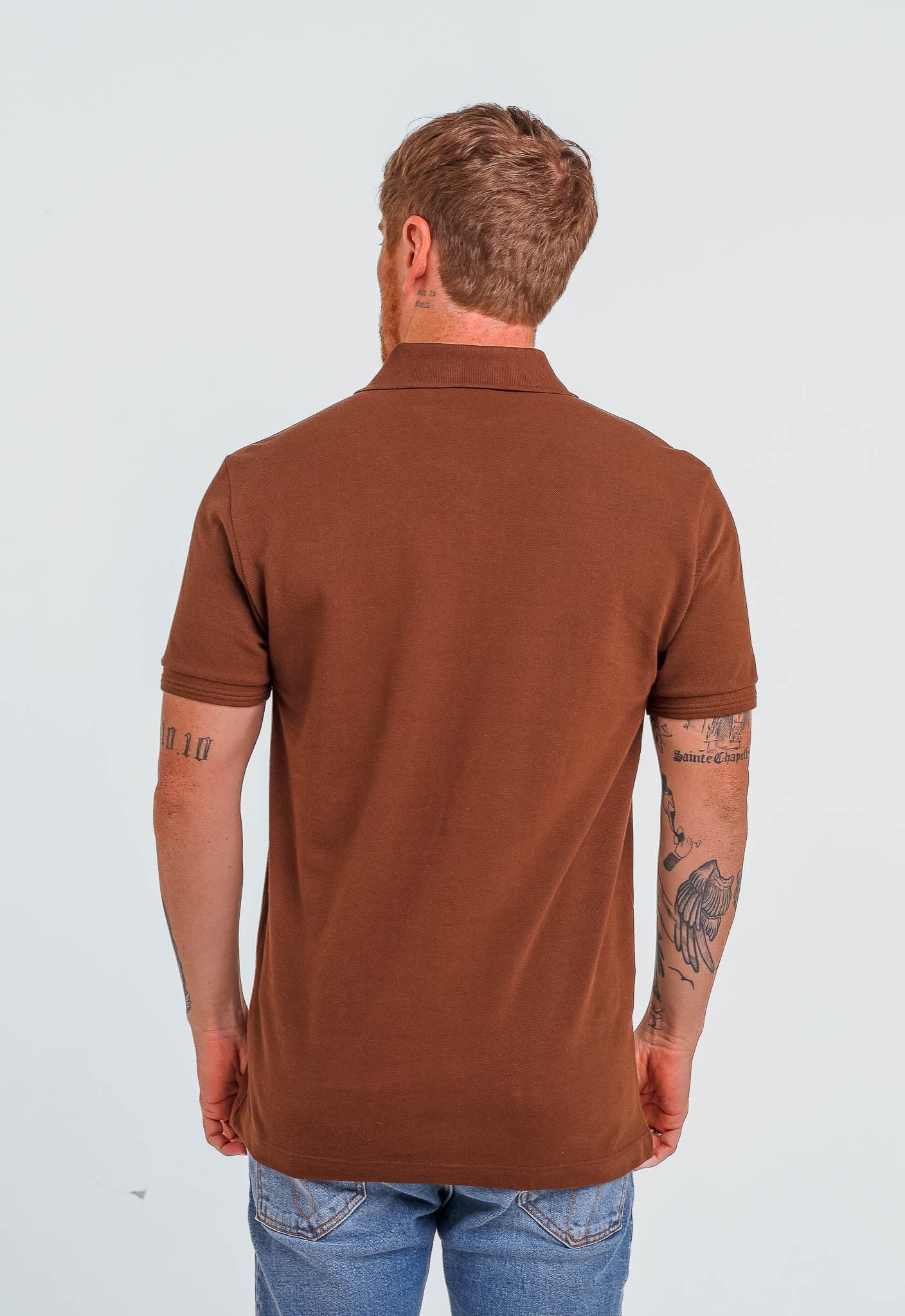 Polo Calvin Klein Slim Fit Recorte Logo Ombro - Henri Store