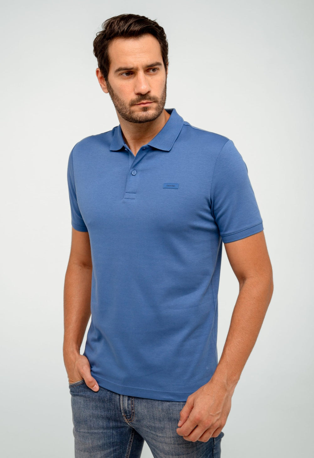 Polo Calvin Klein Slim Fit Smooth Cotton - Henri Store