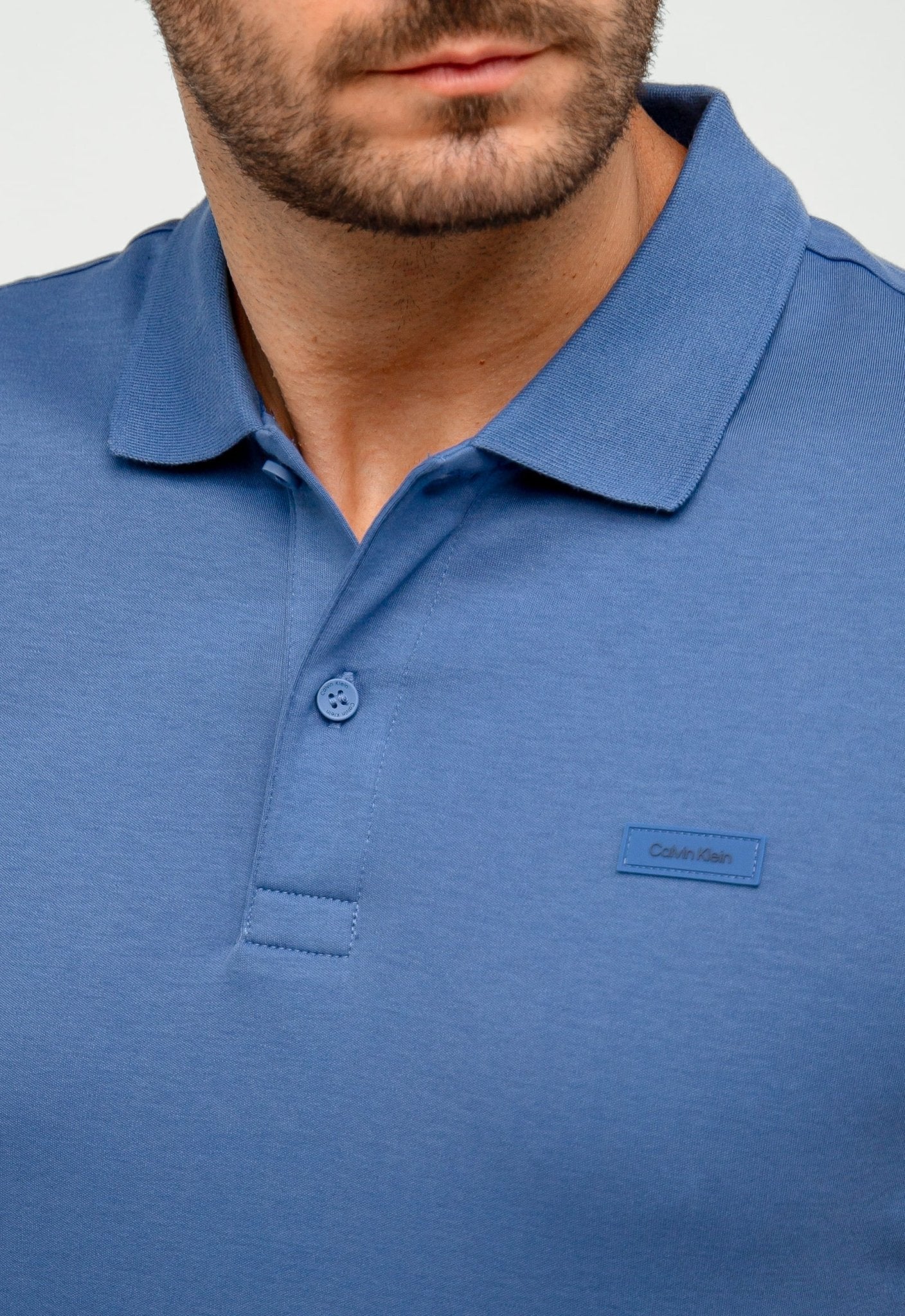Polo Calvin Klein Slim Fit Smooth Cotton - Henri Store
