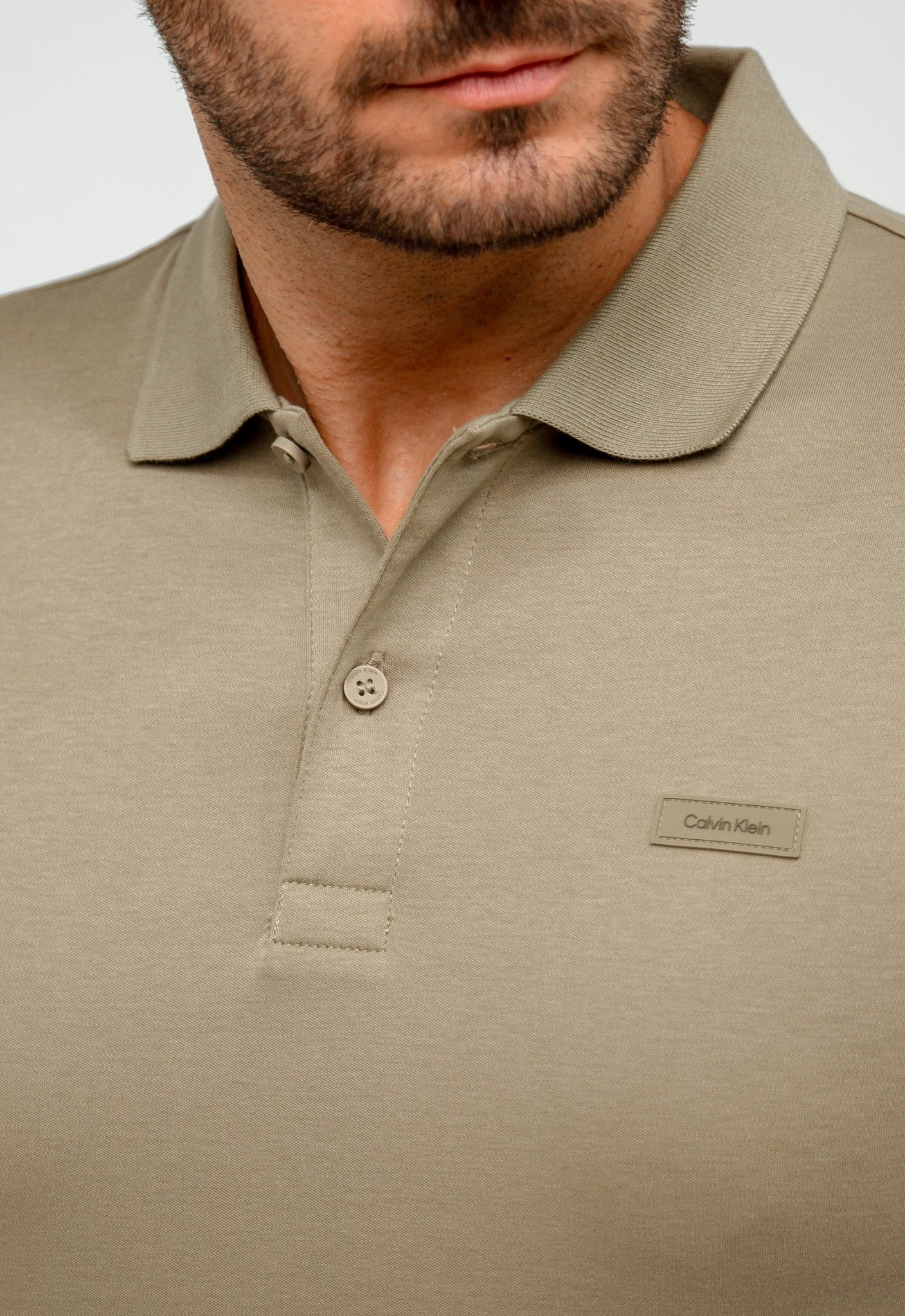 Polo Calvin Klein Slim Fit Smooth Cotton - Henri Store