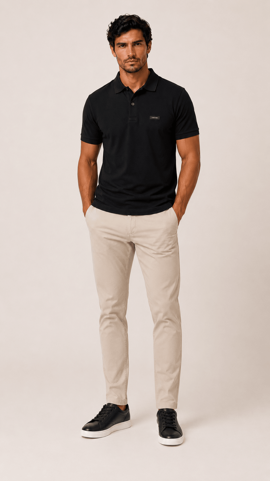 Polo Calvin Klein Slim Fit Smooth Cotton - Henri Store