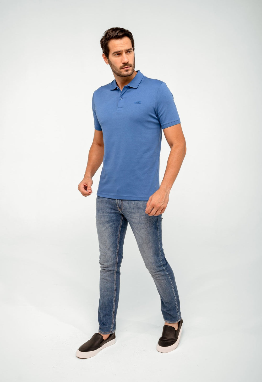 Polo Calvin Klein Slim Fit Smooth Cotton - Henri Store