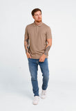 Polo Calvin Klein Slim Meio Ziper Ck Peito - Henri Store