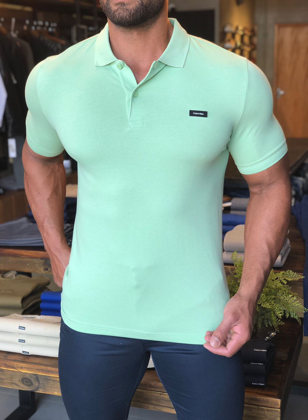 Polo Calvin Klein Slim Piquet - Henri Store