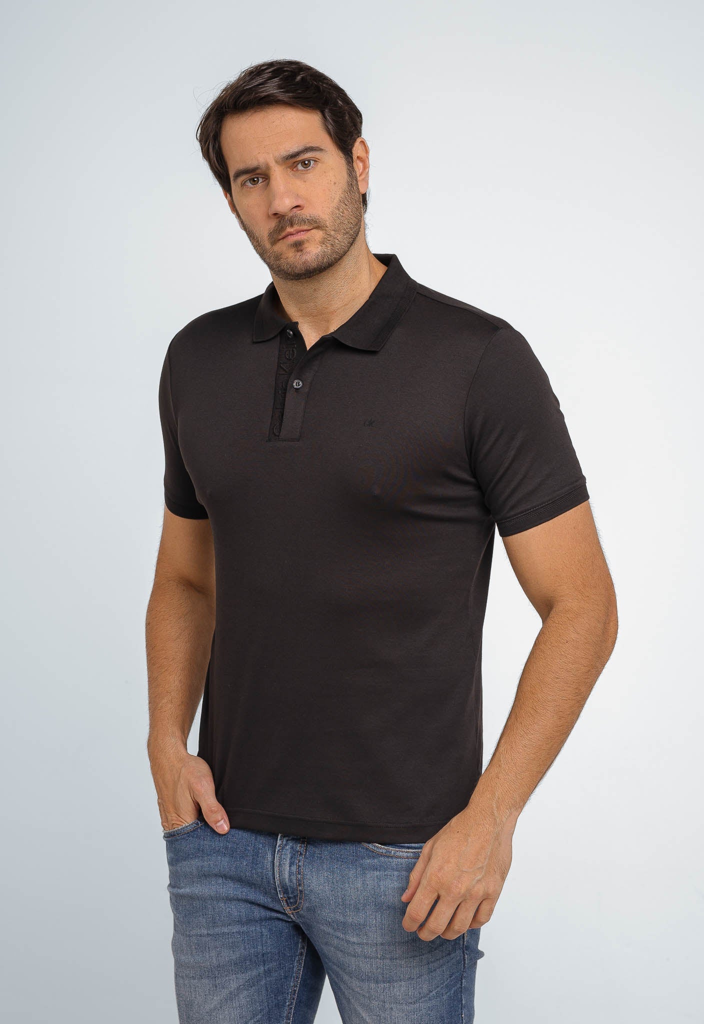 Polo Calvin Klein Touch Logo Peito - Henri Store