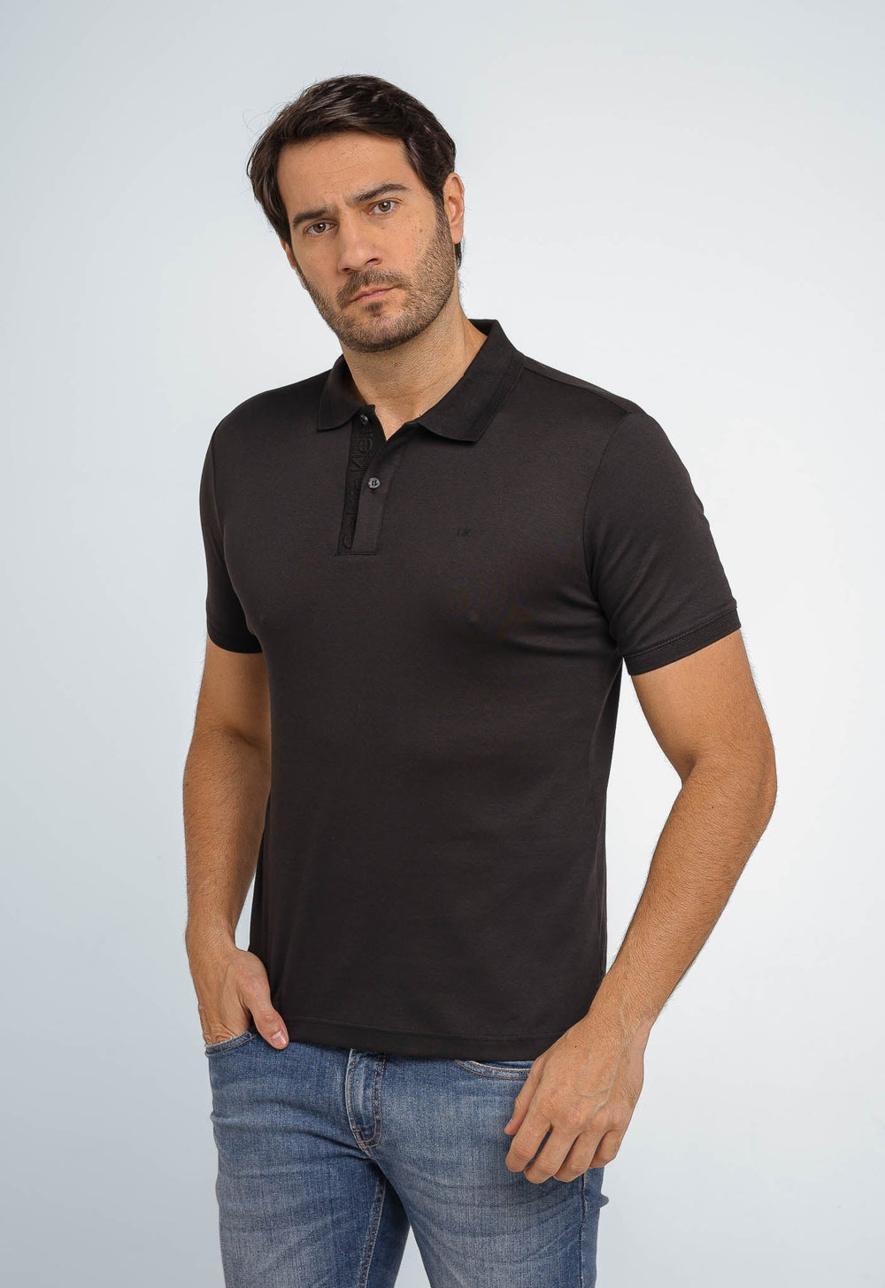 Polo Calvin Klein Touch Logo Peito - Henri Store