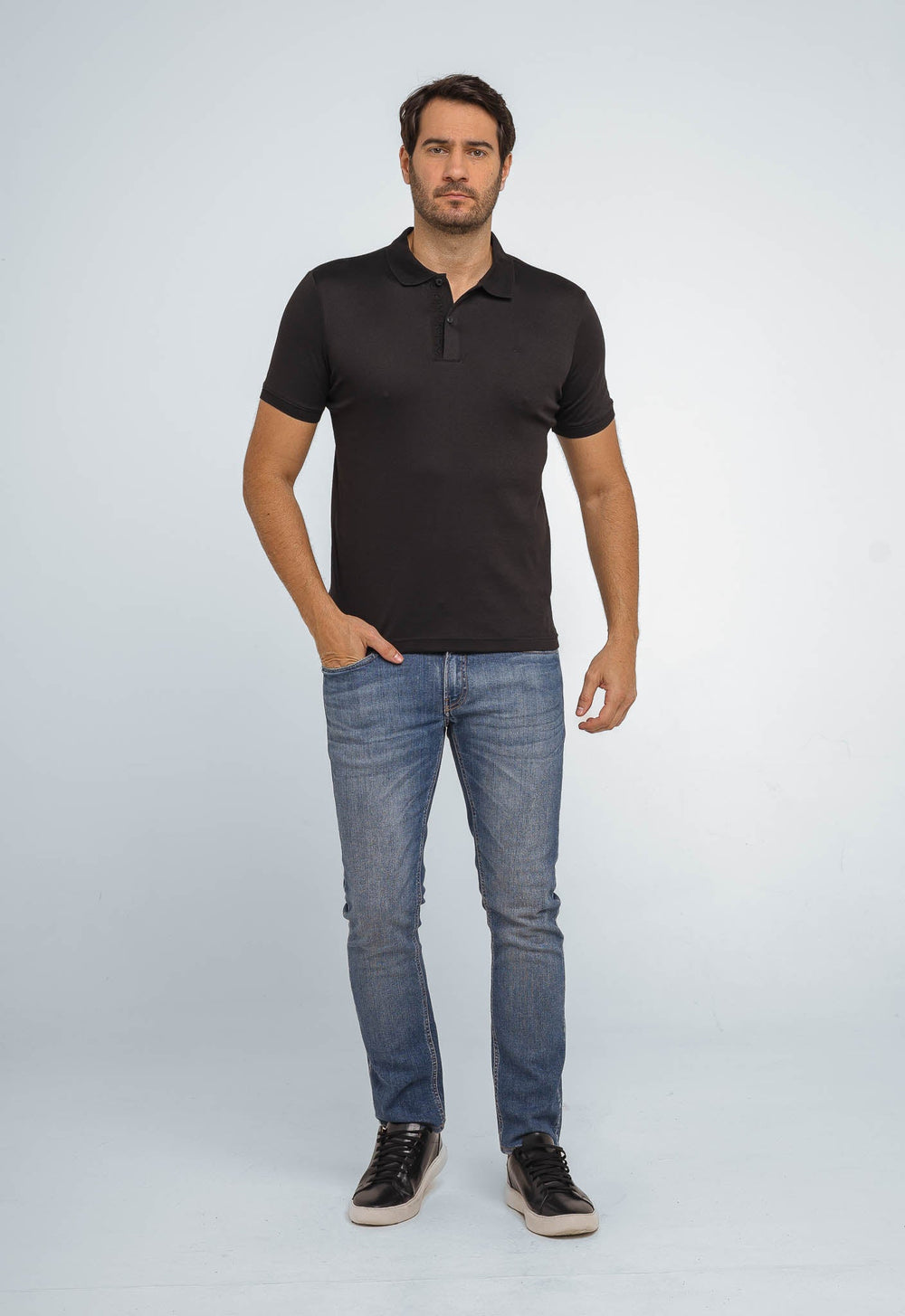 Polo Calvin Klein Touch Logo Peito - Henri Store