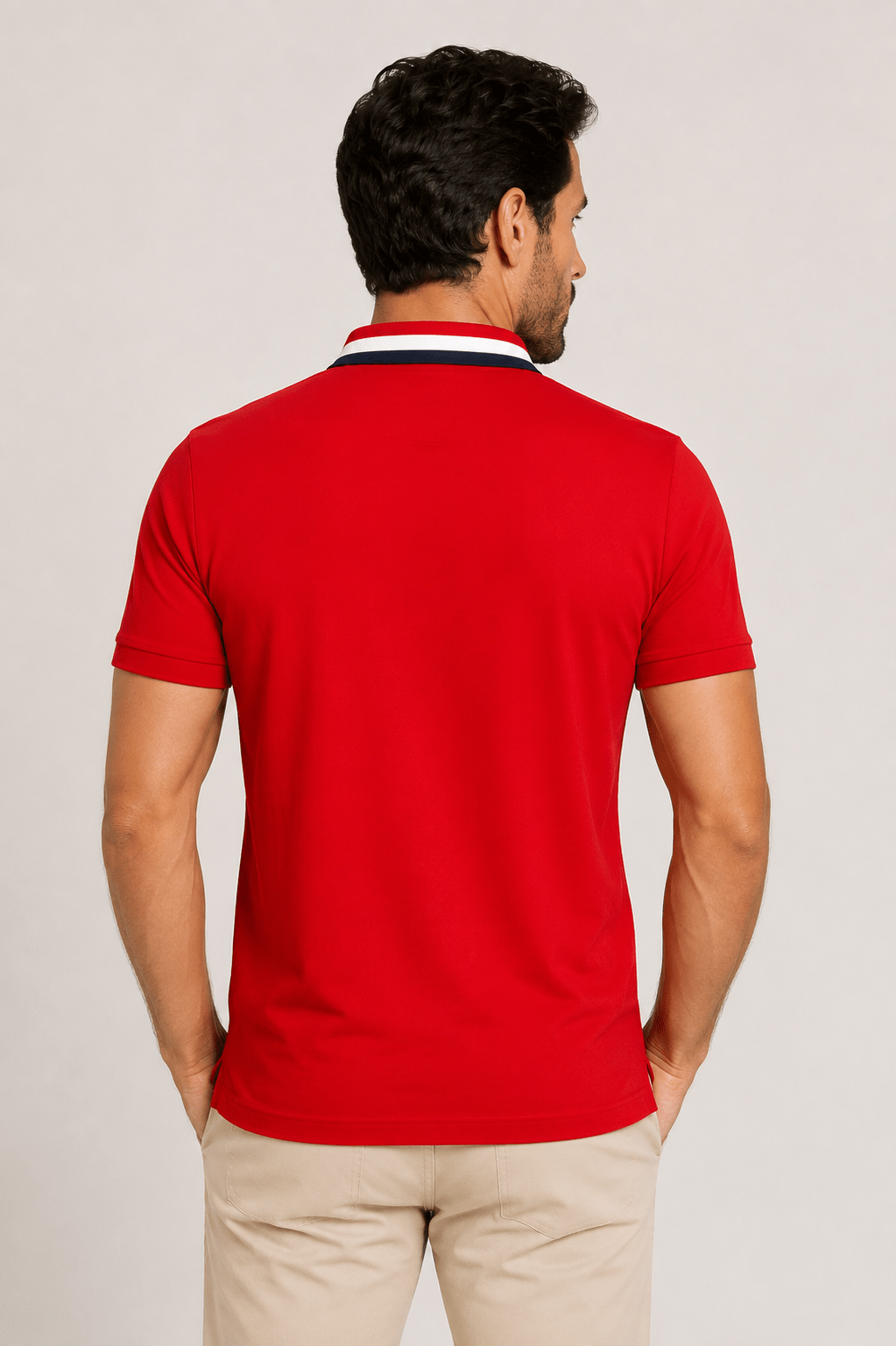 Polo Dom Henrico Gola Tricolor - Henri Store