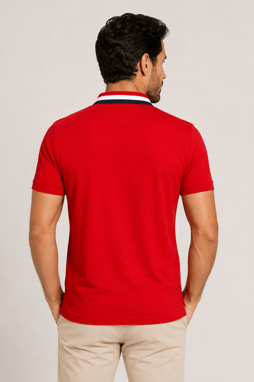 Polo Dom Henrico Gola Tricolor - Henri Store