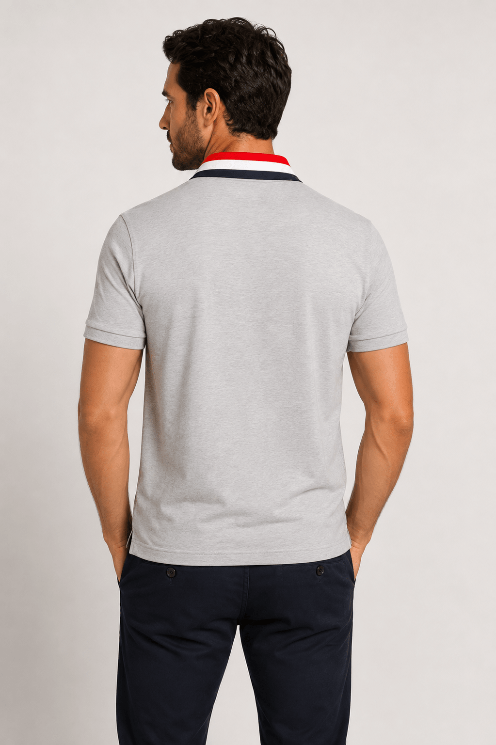 Polo Dom Henrico Gola Tricolor - Henri Store