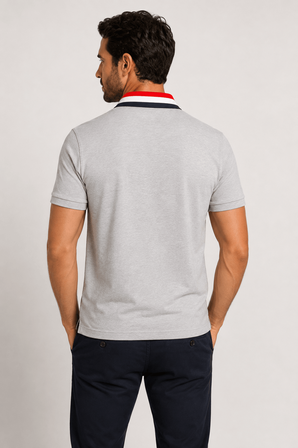 Polo Dom Henrico Gola Tricolor - Henri Store