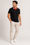 Polo Dom Henrico Gola Tricolor - Henri Store