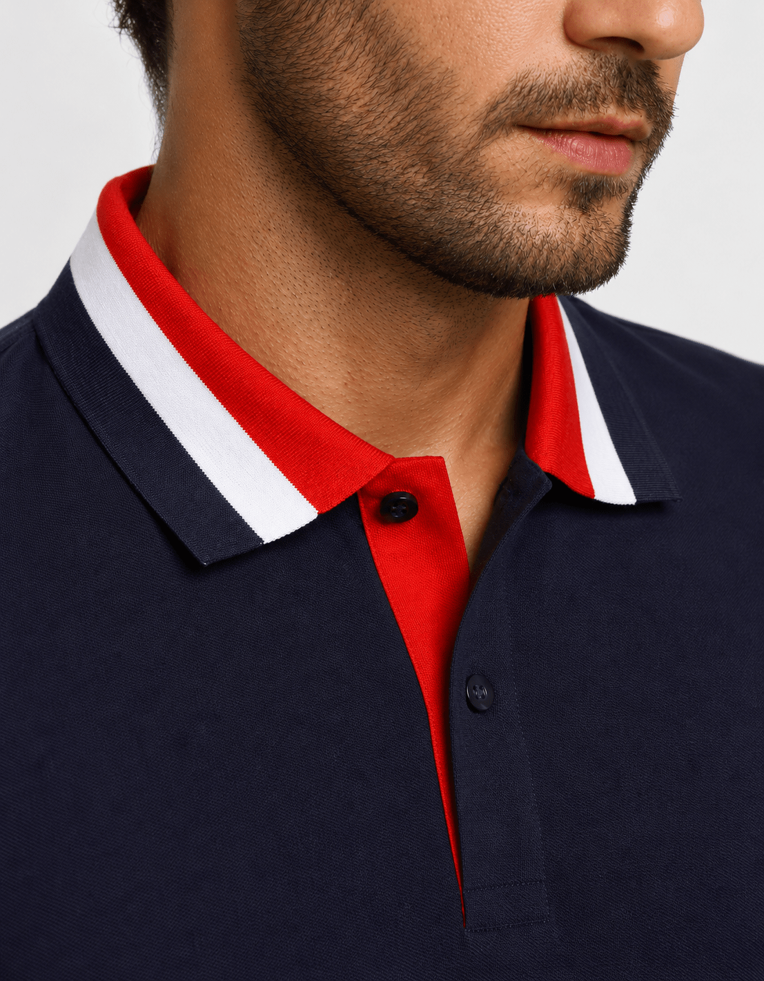 Polo Dom Henrico Gola Tricolor - Henri Store